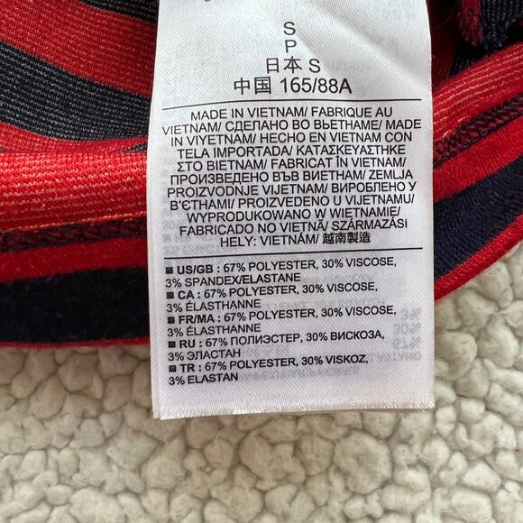 Gap Red and Navy Striped Knit Dress Small - Picture 11 of 11